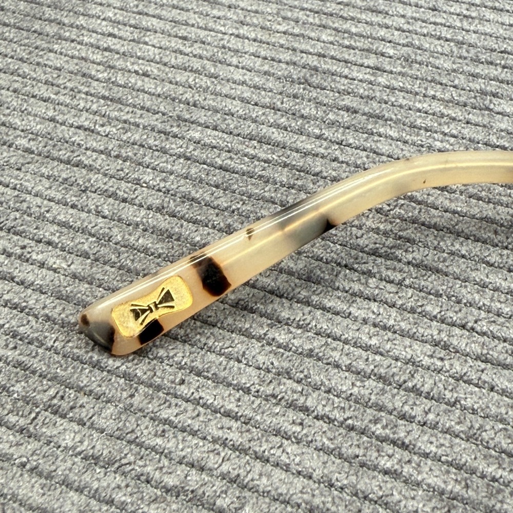 Ted Baker TB121 IVO Tortoise Shell Round Y2K Sunglass Ivory Black Gold 53-20-140 - Picture 15 of 15